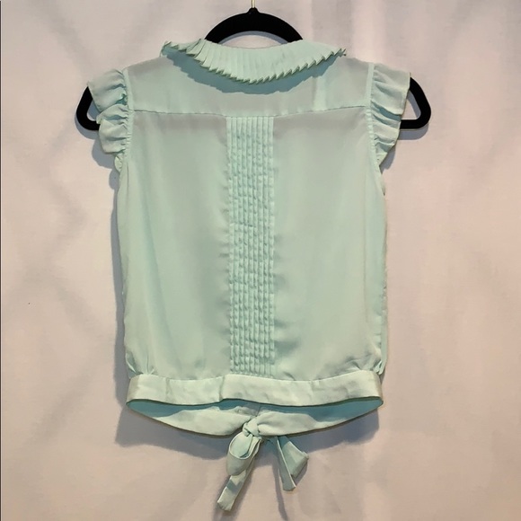 80’s Vintage Cap/Fluttered Sleeve Blouse - Picture 2 of 5